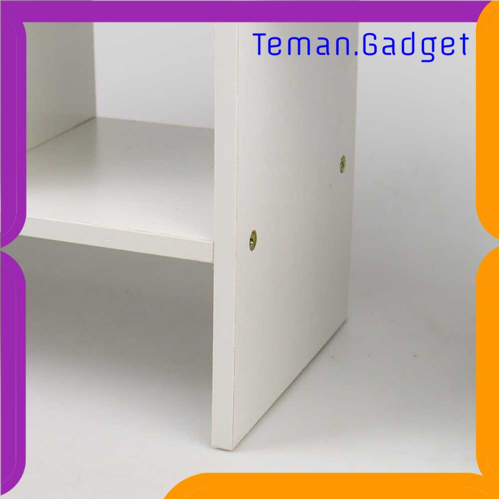 TG - KTK Veneer Rak Buku Rakit DIY Table Bookshelf Minimalist Organizer - ZW404