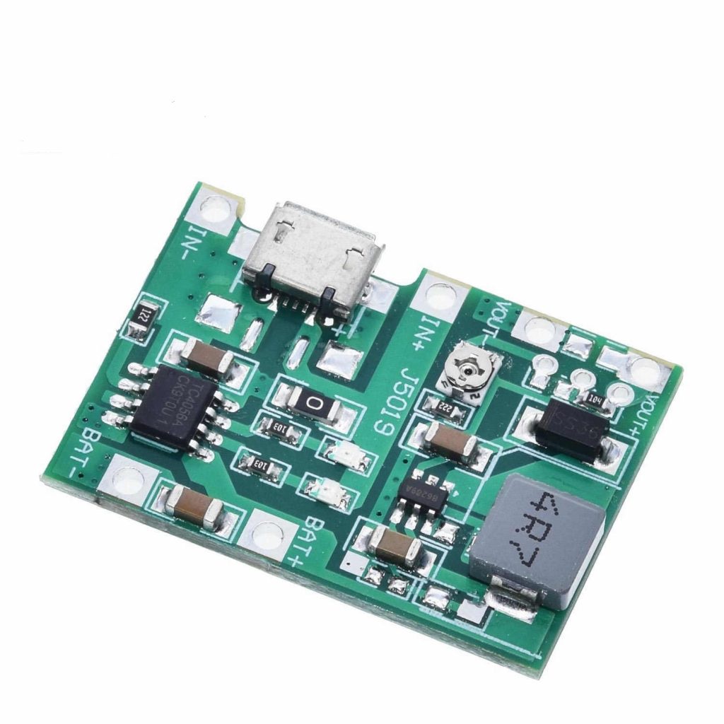 audiosby-J5019 Modul 2in1 Charger + Step Up Adjustable Baterai 18650 TP4056 BB-64D