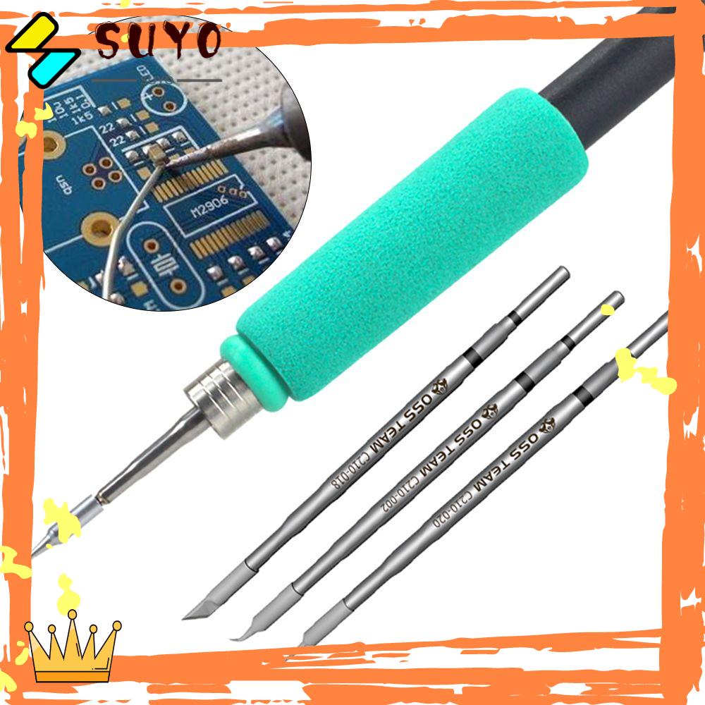 Suyo C210 Solder Listrik Iron Tips Kepala Bebas Timah C210-I K SI C210 Series Alat Las