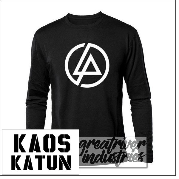 kaos distro band lp linkin park bulat lengan panjang cotton distro