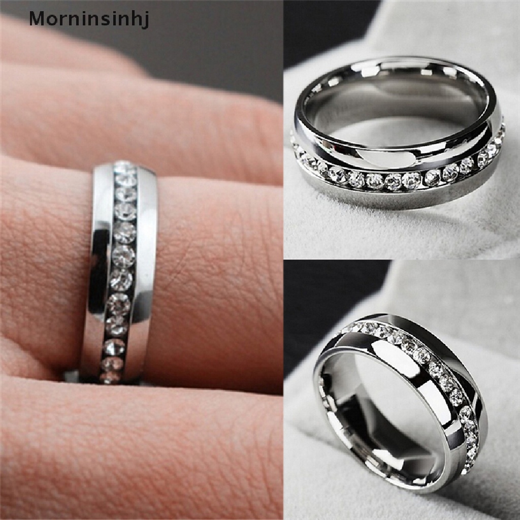 Mornin Cincin Berlian Imitasi Kualitas Tinggi Anti Karat Untuk Pria Dan Wanita Fashion Couple Ring id