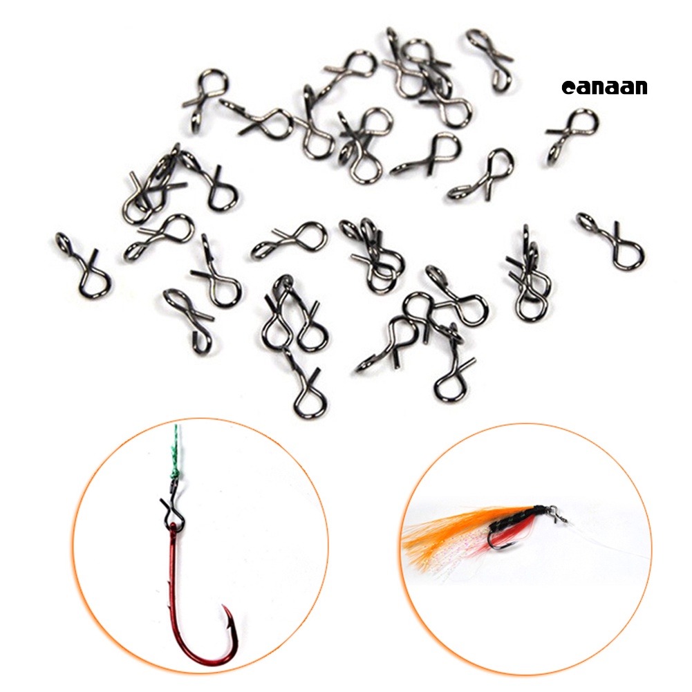 Cnn-50pcs Pin Umpan Lalat Konektor Link Ring Fish Gear Hook Lure Aksesoris Outdoor