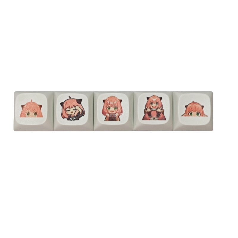 Keycaps zzz Xda6 25u Space ESC Entre Cartoon Girl Untuk Keyboard Mekanik Gaming