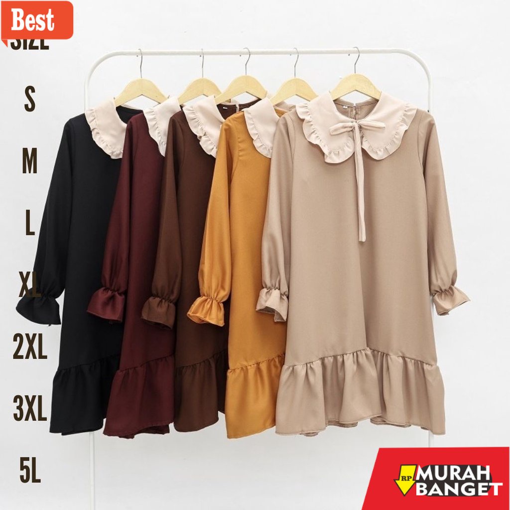 Tunik jumbo terbaru untuk wanita- Penolev  Long Tunik - Ukuran S M L XL XXL 3XL 4XL/5L - Tunik Jumbo