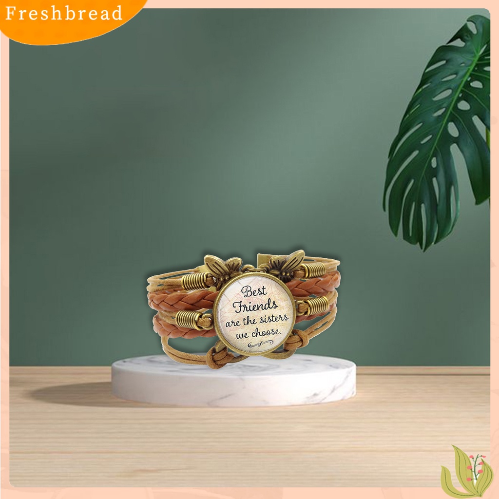 &lt; Freshbread &gt; Gelang Gaya Retro Multi-layer Brown Women Vintage Bracelets Untuk Sahabat