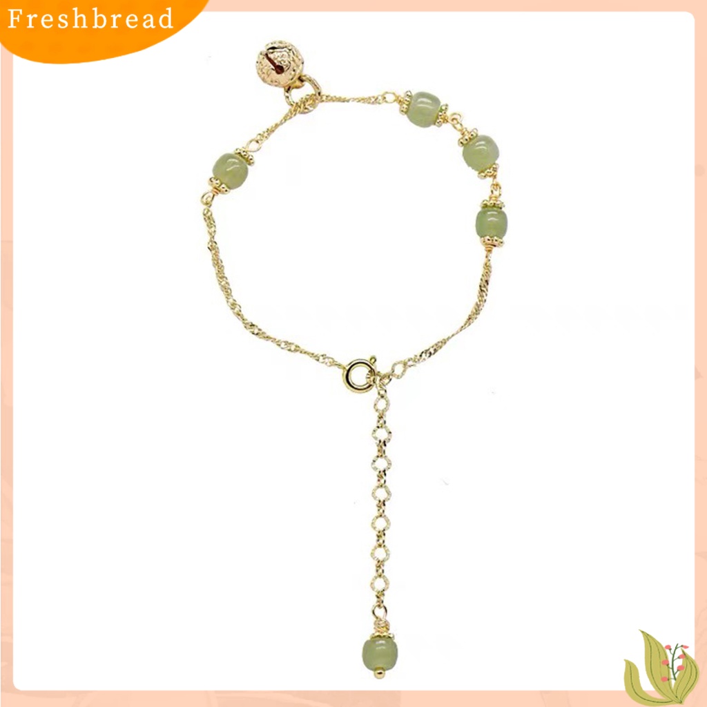 &lt; Freshbread &gt; Beads Bracelet Dekorasi Tahan Karat Liontin Beruntung Wanita Pria Romantis Gelang Senada Untuk Hadiah