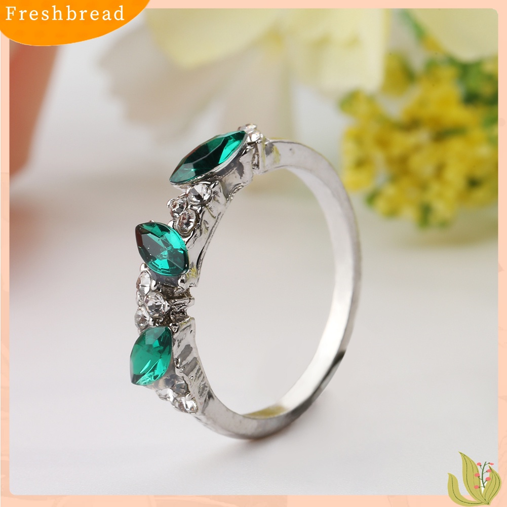 &lt; Freshbread &gt; Wanita Elegan Vintage Berlian Imitasi Jari Buku Jari Cincin Hadiah Fashion Perhiasan