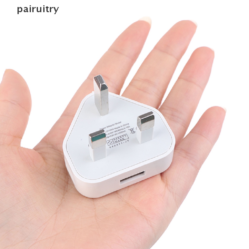 Prt Speedy Fast 1port USB Charger 3pin Colokan Listrik UK Adaptor Colokan Dinding ORIGINAL PRT