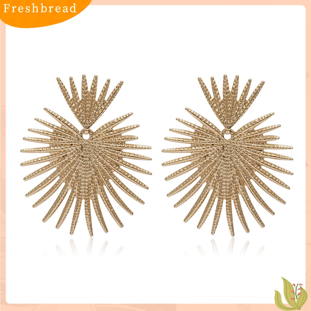 &lt; Freshbread &gt; Vintage Wanita Hati Bentuk Kipas Telinga Stud Anting Pernyataan Pesta Perhiasan Hadiah