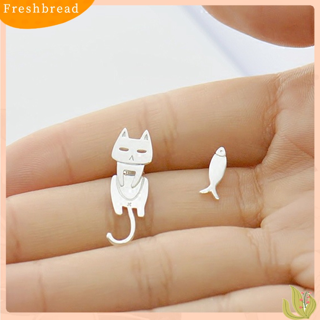 &lt; Freshbread &gt; 1pasang Ear Studs Bentuk Ikan Perhiasan Indah Semua Pertandingan Ringan Lucu Anting Tusuk Untuk Pacaran