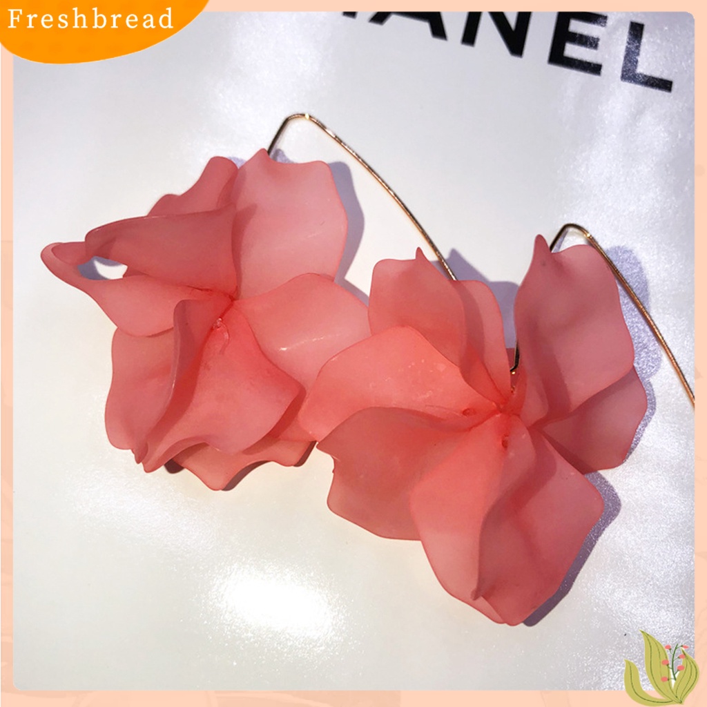 &lt; Freshbread &gt; 1pasang Anting Kait Bunga Bohemian Perhiasan Berlebihan Handmade Anting Kelopak Untuk Pakaian Sehari-Hari Pacaran Pernikahan