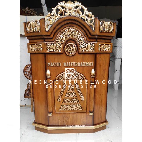 Mimbar Masjid Jati - Mimbar Masjid Jepara - Mimbar Masjid Ukir - Mimbar Podium 02-RMW
