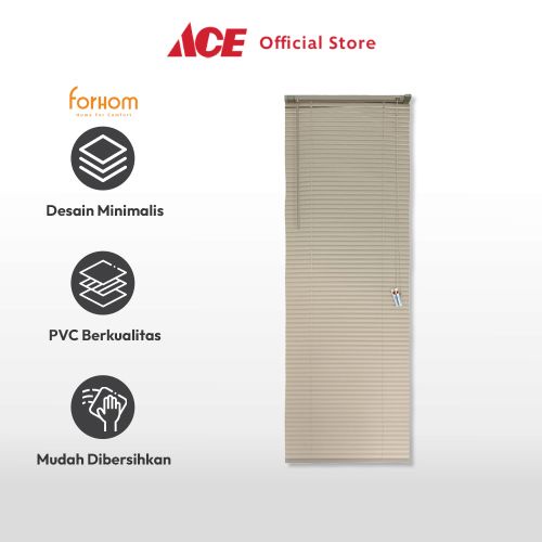ACE FORHOM 60X180 CM VENETIAN BLIND - KREM MALT TIRAI PENUTUP JENDELA KERAI HORDENG PENGHALAU CAHAYA
