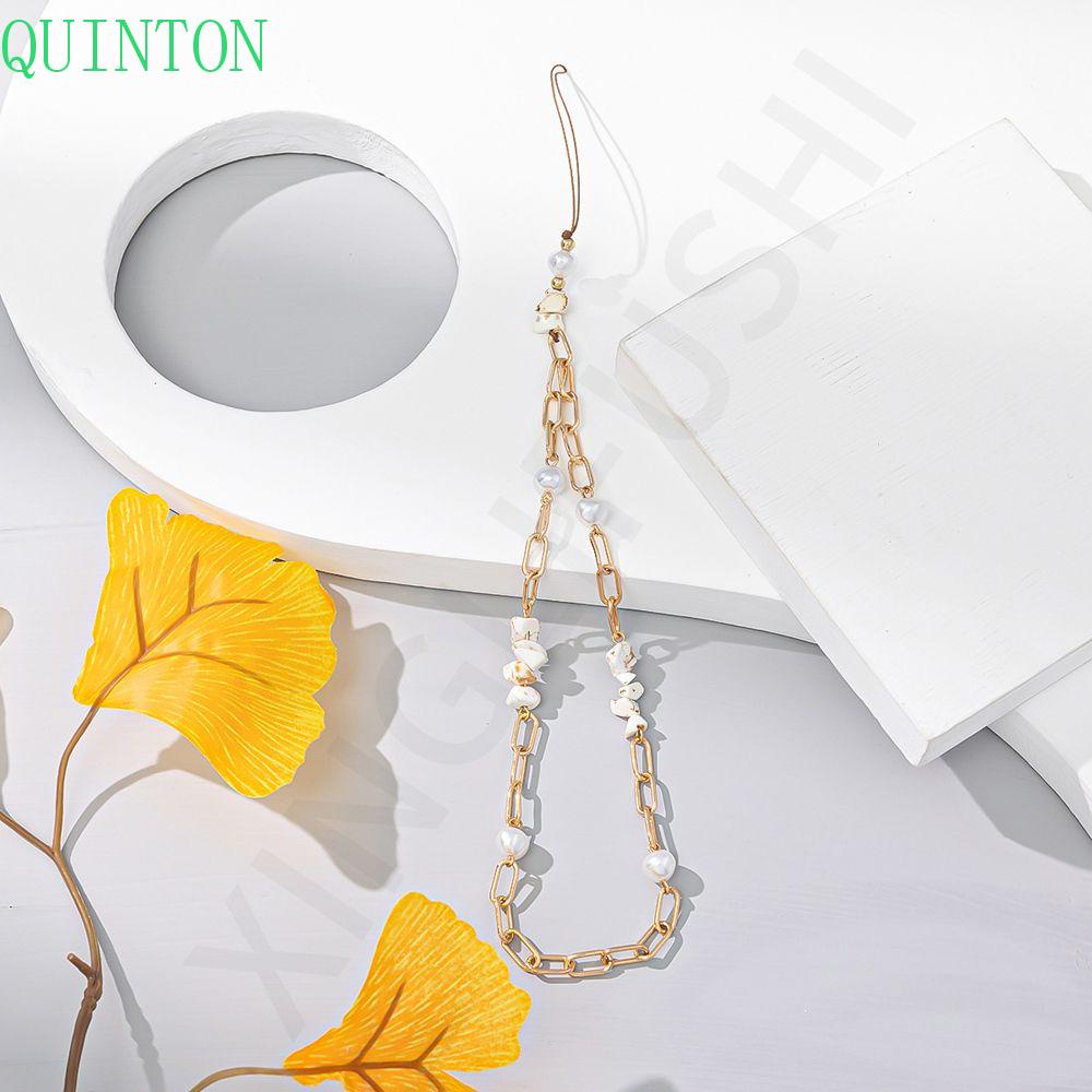 Quinton Strap Rantai Mutiara Aksesoris Handphone DIY