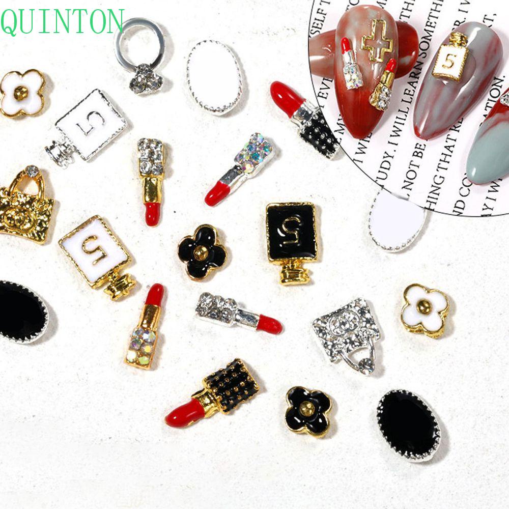Quinton Charms Bunga 3D Bahan Metal Untuk Dekorasi Manicure