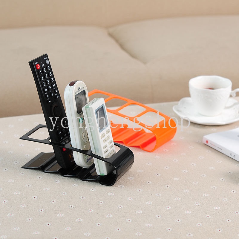 Kreatif 4kisi TV Remote Control Stand Holder Ac Kotak Penyimpanan Remote Alat Tulis Bracket Kacamata Rak Penyimpanan Serba Serbi Organizer Meja Rumah