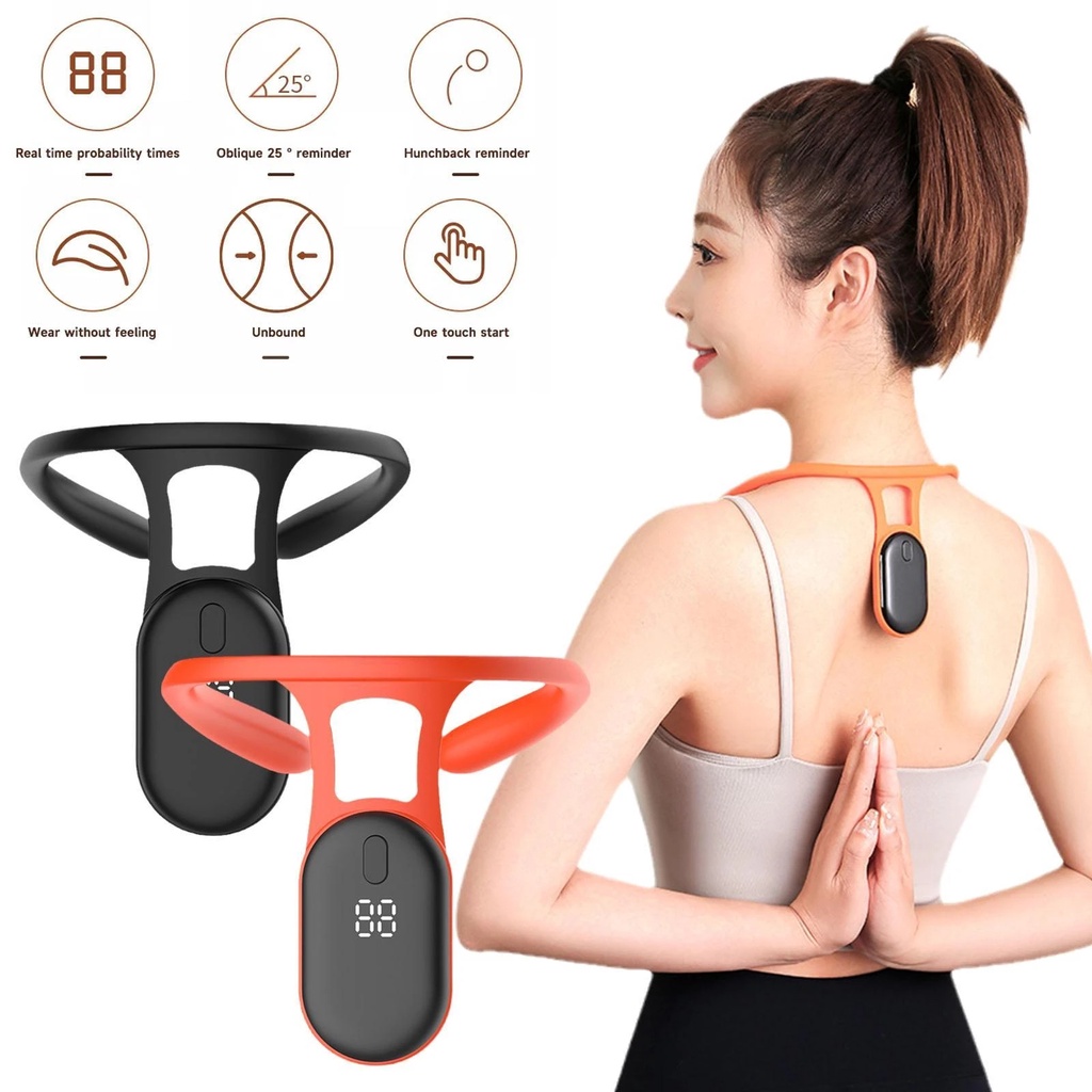 Smart Invisible Neck Hump Posture Corrector For Adult Kid Health Bongkok Duduk Pengingat Sensor Alat Anak Realtime Smart Monitoring Training Duduk Posture Orthosis