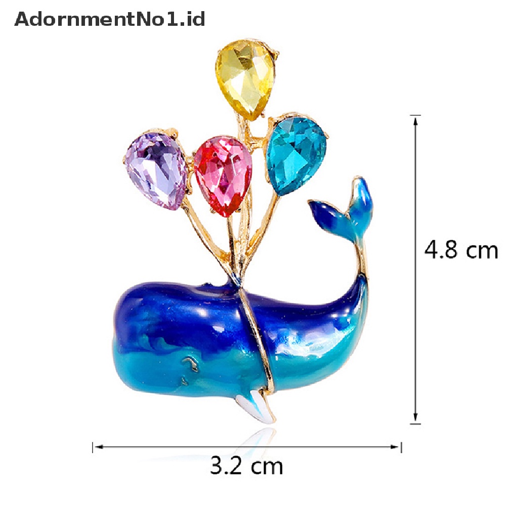 [AdornmentNo1] Fashion Fly By Balloon Whale Bros Untuk Wanita Syal Pakaian Pesta Bros Pin Accessrries Hadiah [ID]