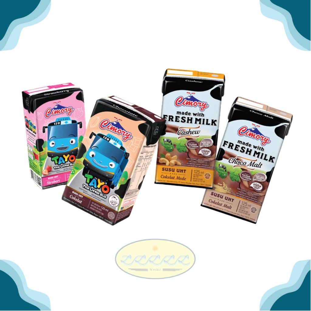 

CIMORY SUSU UHT 125 ml CASHEW / CHOCOMALT / COKLAT / STROBERI