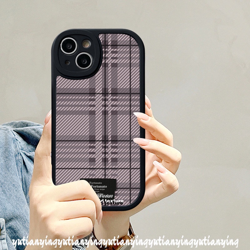 Simple Flame Black Purple Checkerboard Casing Infinix Note 8 Hot 10T 11s 10 11 10s 9 Play Hot 10 Smart 5 6 Soft Tup Couple Phone Cover