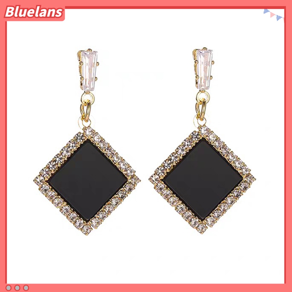 {In Stock} 1pasang Anting Menjuntai Hati Berlian Imitasi Perhiasan Gaya Korea Mutiara Imitasi Stud Earrings Hadiah Ulang Tahun