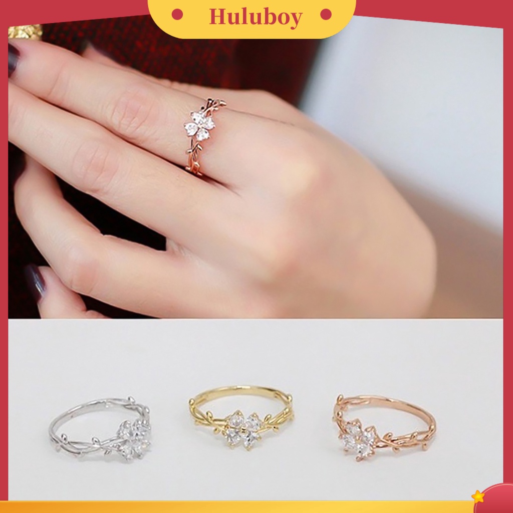 {Ready Stock} Cincin Berlian Imitasi Hias Kreatif Alloy Indah Twining Finger Band Untuk Wanita