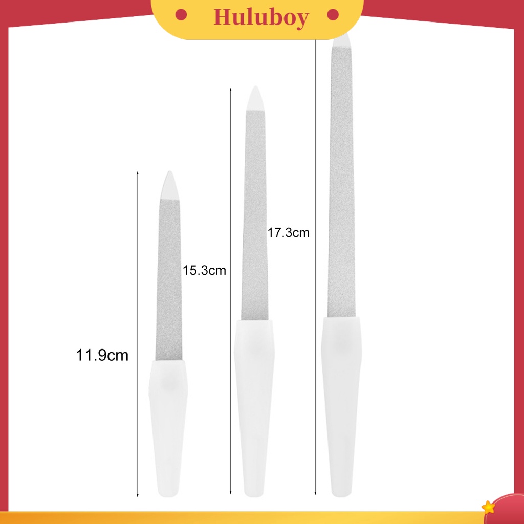 {in Stock} Salon Buffer Double Head Non-Slip Handle Nail Polishing Multifungsi 2in1 Manicure Tool Dual Use Stainless Steel Nail File Kulit Mati Push Polisher Perlengkapan Kuku