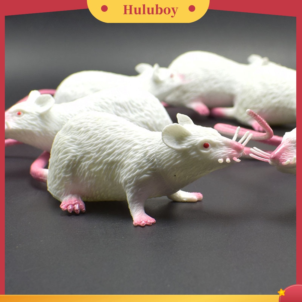 {In Stock} 22cm PVC Simulasi Tikus Model Mainan Anak Hadiah Pesta Halloween Alat Peraga Prank Rumit