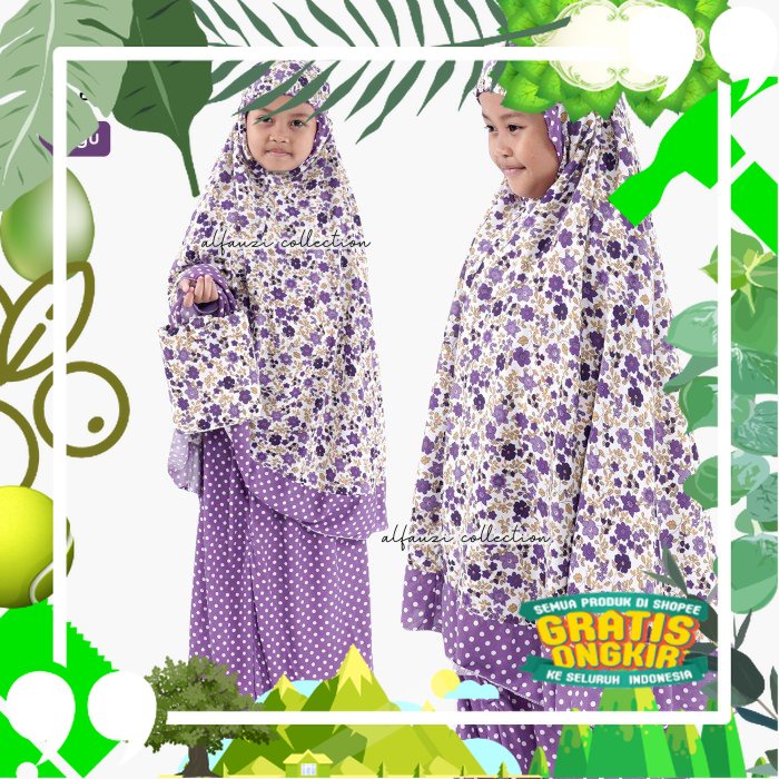 Mukena Anak Mukena Katun jepang anak SS06 usia 24 Tahun V4Y3 Fashion Muslim Anak Mukena Tanggung Bis