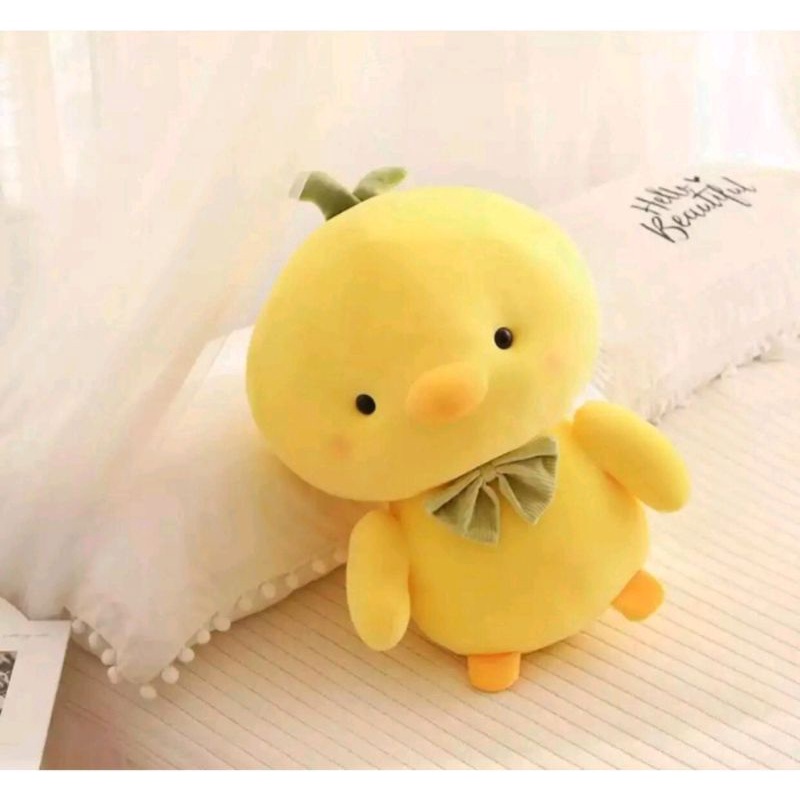 Boneka Bebek Piyo Kuning Lucu Boneka Bebek Korea Gemoy lalafanfan Bahan Yelvo Halus Berstandar SNI