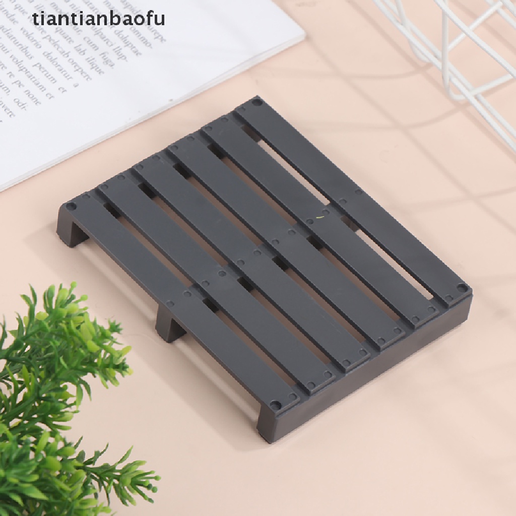 [tiantianbaofu] 1pc 1: 12rumah Boneka Miniatur Kargo Pallet Forklift Pallet Model Scene Decor Mainan Tatakan Gelas Pot Bunga Bantal Butik