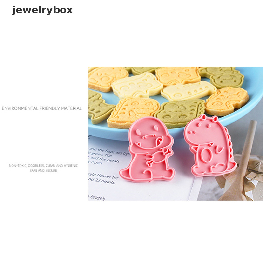 [jewelrybox] 6/8pcs Cookie Cutters Stamp Pressable Untuk Biskuit Pastry Baking Cookies Cetakan Butik