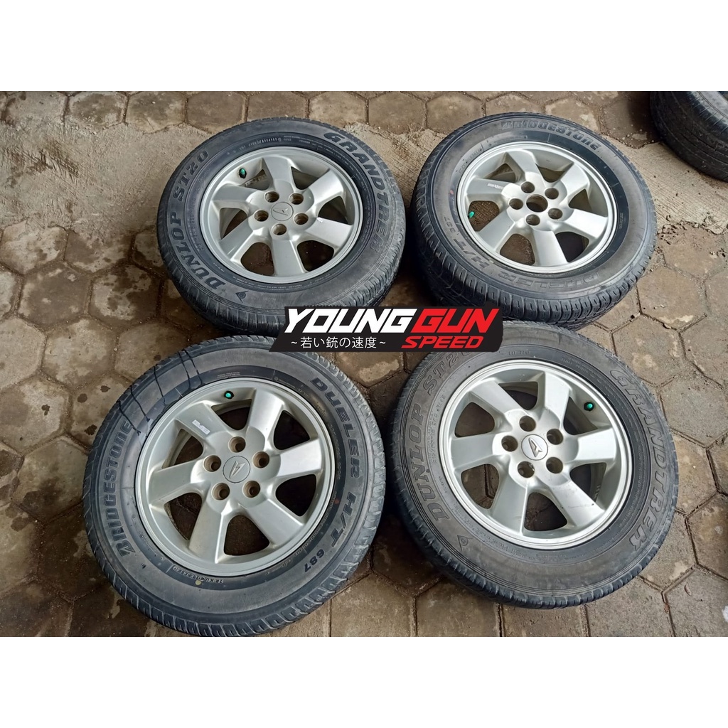Velg Mobil Bekas Ring 16 OEM TERIOS Copotan R16x6,5 Pcd 5x114,3 Velg Seken Mobil TARUNA KUDA DLL