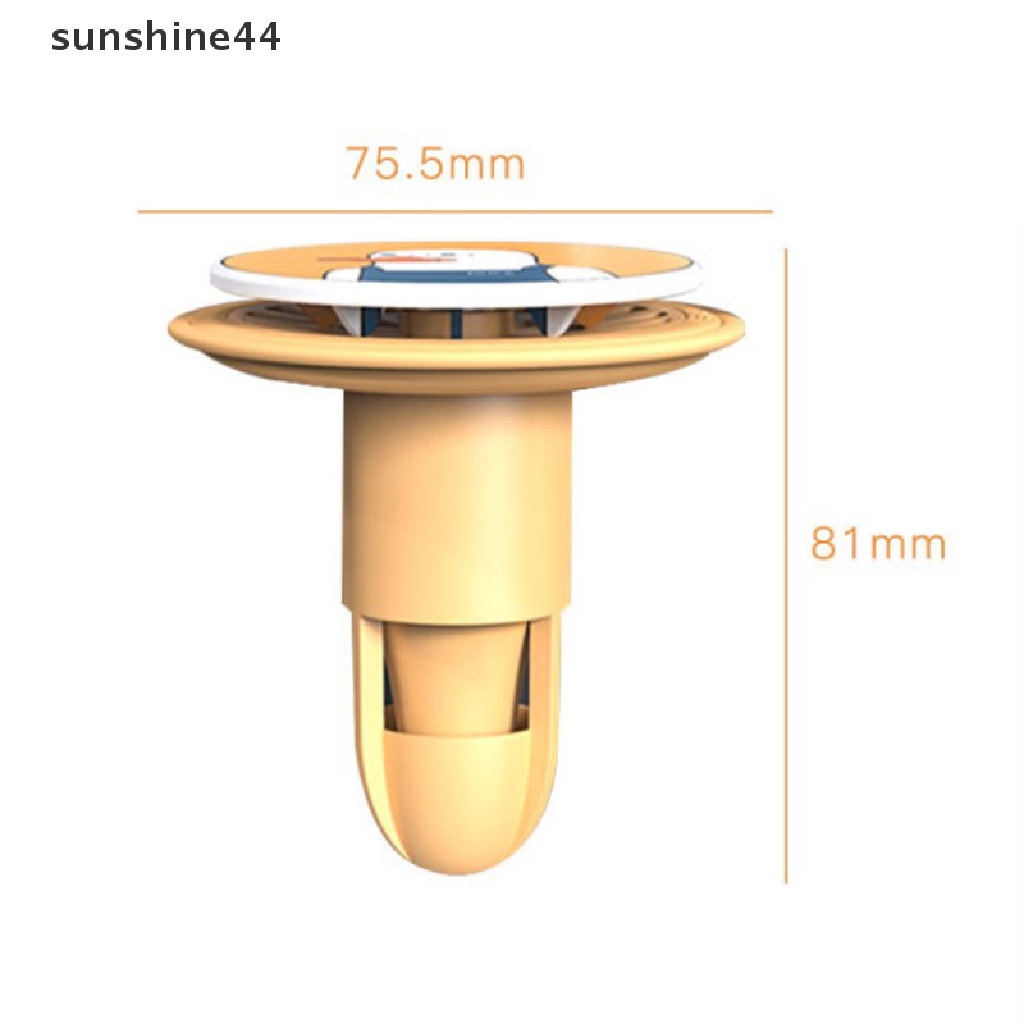 Sunshine Kartun Penutup Colokan Floor Drain Dapur Bak Mandi Wastafel Kamar Mandi Water Stopper ID