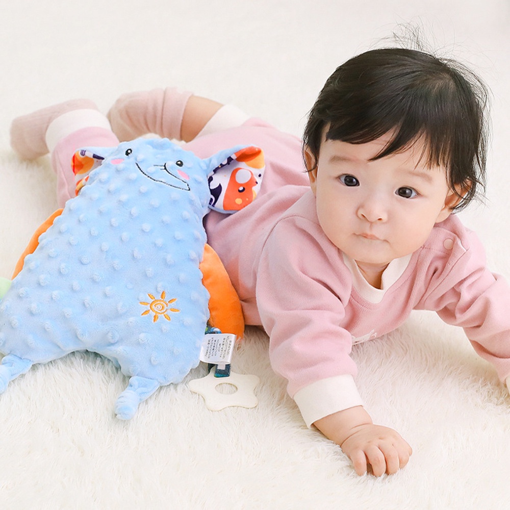 Handuk Kenyamanan Tidur Bayi Dengan Gigi Dapat Diakses Bahan Handuk Penggilingan Boneka Puzzle Mainan Mewah Anak