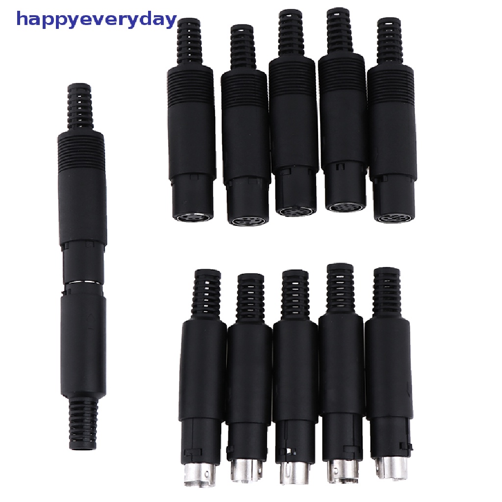 [happy] Konektor Soket Colokan DIN Mini 3/4,5,6,7,8 PIN Dudukan Kabel Sasis Male Female [ID]