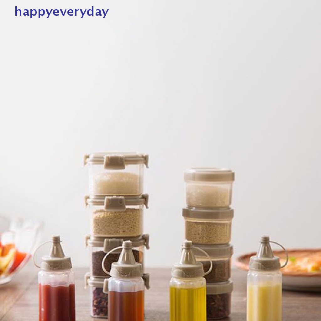 [happy] 3pcs Botol Remas Mini Salad Dressing Wadah Alat Dapur Barbekyu Outdoor [ID]