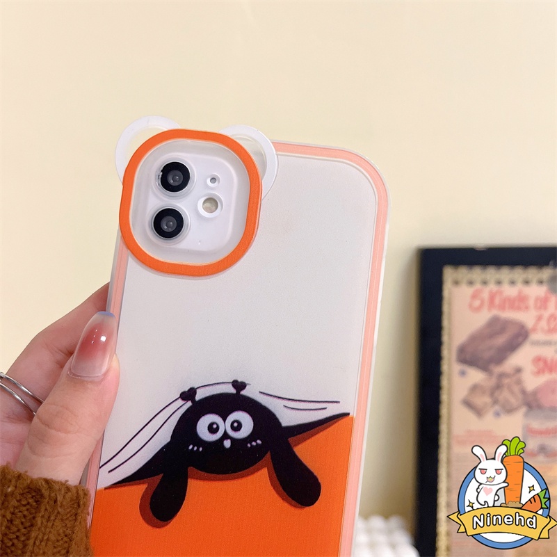 IPHONE Casing Kompatibel Untuk Iphone14 13 12 11 Pro Max X Xr Xs Max SE 8 7 6 6s Plus Kualitas Tinggi Kartun Lucu Bening Casing Ponsel Transparan Anti-Jatuh Lembut TPU Shockproof Cover Pelindung