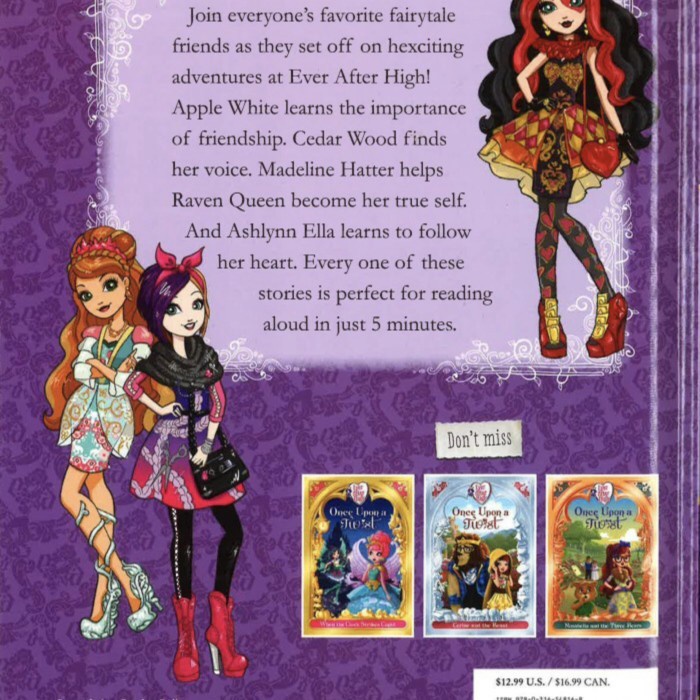 Ever After High 5 Minutes Fairytale Stories Storybook Story Book