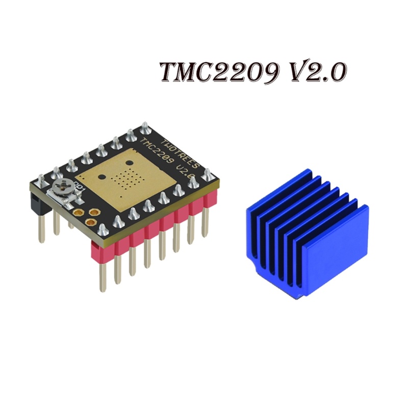 Zzz TMC2209 V2 0stepper Driver Motor Dengan Heatsink Untuk Printer 3D 256microsteps 25a max- Untuk SKR1 3 1 4 MKS Robin-Nan