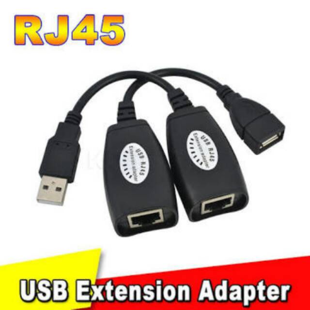 USB RJ45 EXTENSION ADAPTER UP TO 30M / USB EXTENDER VIA KABEL LAN  VN 4