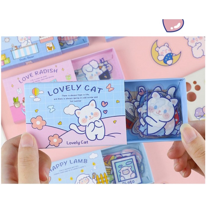 

[LOGU] Stiker PET single cut lucu, Singular cut cute PET Sticker