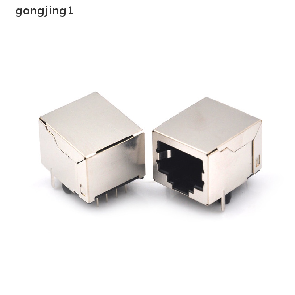 Ggg 10Pcs/set RJ45 Network Ethernet 8P 8C Female Socket Konektor 8Pin PCB Mount High Qulity ID