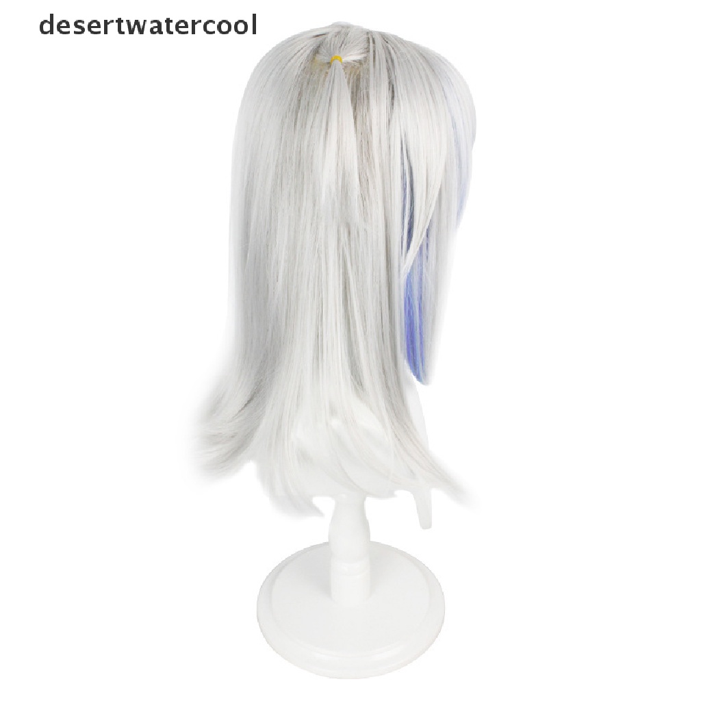 Deid Anime Hololive Gawr Gura Cosplay Wig Tahan Panas Wig Sintetis Halloween Cosplay Pesta Dekorasi Dewasa Props Martijn