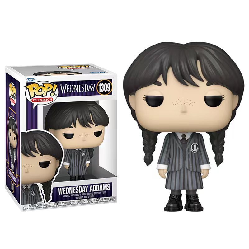 Funko POP Anime The Addams Family Action Figure PVC Rabu Addams811# 1309# 1310# 1311# Mainan Model Boneka Patung