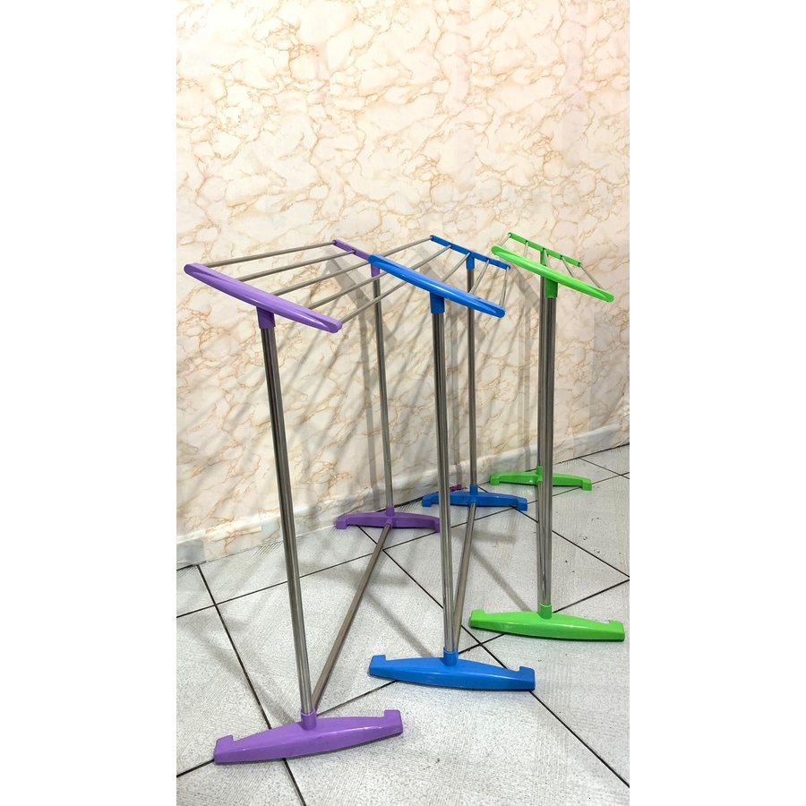 (1KG) SHENAR JEMURAN HANDUK BERDIRI / SUNNY JEMURAN HANDUK STAINLESS STEEL / JEMURAN ANTI KARAT / JEMURAN RAKIT / RAK PENGERING ANTI KARAT