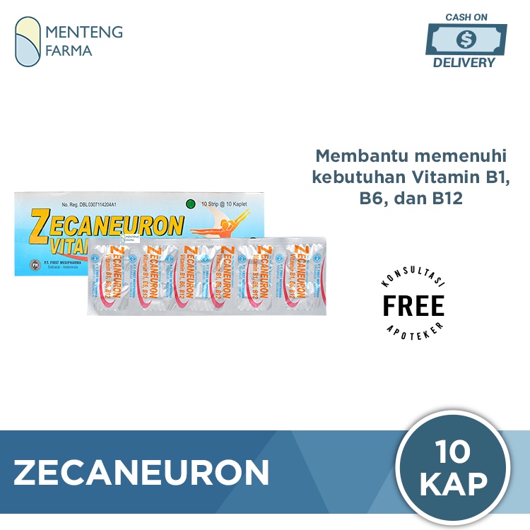 Zecaneuron 10 Kaplet - Vitamin B1 B6 B12