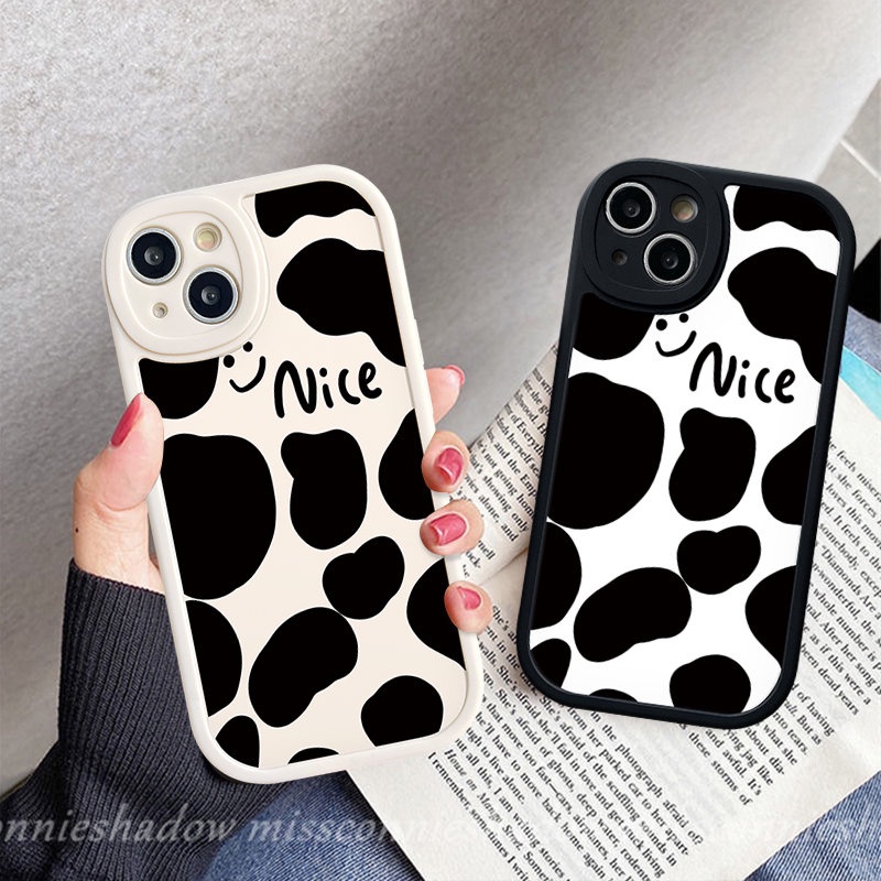 Case Redmi A1 12C 10 9T 10C 9 9A 10A 9C K40s Note10 10s 11 11s 8 10Pro 9Pro 9s 9 8 11 Pro+POCO X3 NFC Pro M3 F4 Mi 11T 12 Bagus Lucu Motif Smiley Leopard Susu Soft Cover Motif