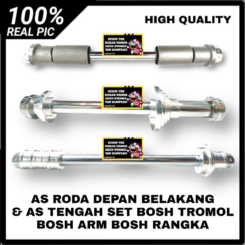AS RODA DEPAN NINJA AS RODA BELAKANG SWING ARM KAZE SET AS TENGAH SWING ARM KAZE DAN BOSH RANGKA BOS
