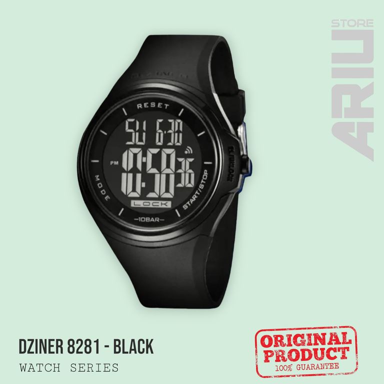 JAM TANGAN DZINER 8218 DIGITAL TOUCH SCREEN WR 30M WATCH